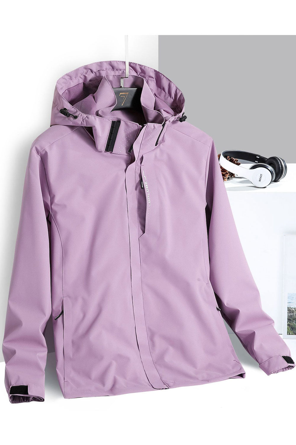 Women Latest style Hooded Neck Long Sleeves Stretchable Velcro Cuff Side Slash Pocket & Front Zip Closure Ease Winter Casual Jac