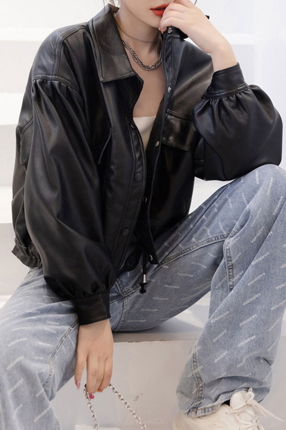 Women Superb Solid Pattern Collar Neck Buttoned Closure Waist Drawcords Smooth Buttoned Fastener & Front Flap Pocket Warm Winter