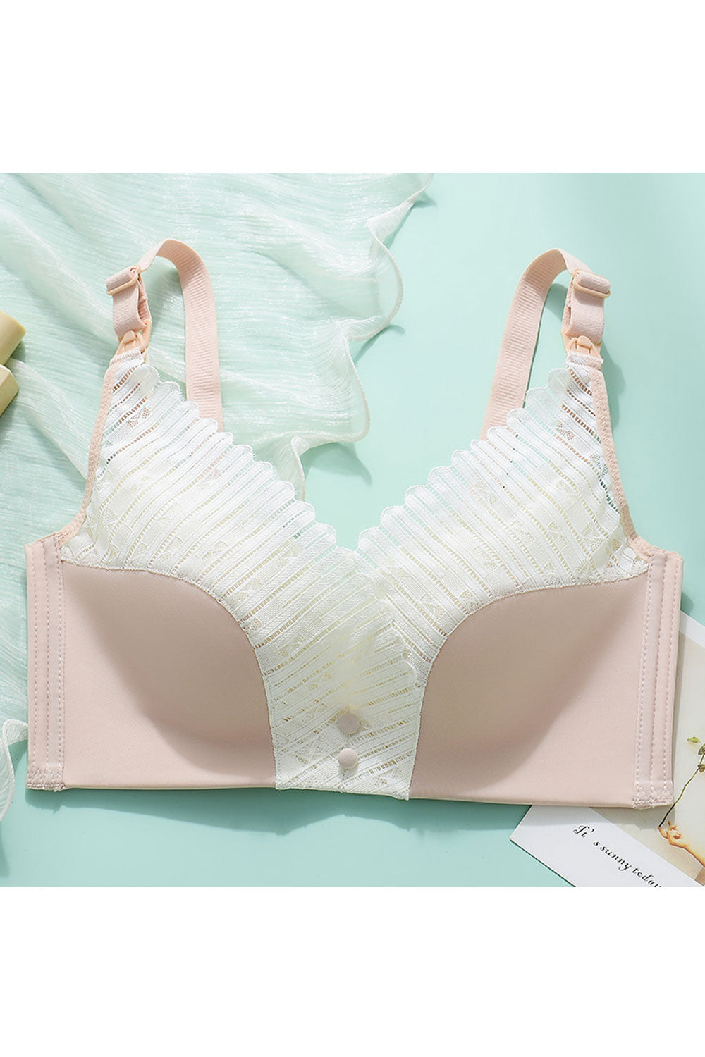Women Plus Sleep Lace Unlined Minimizer Full Coverage Nursing Bra