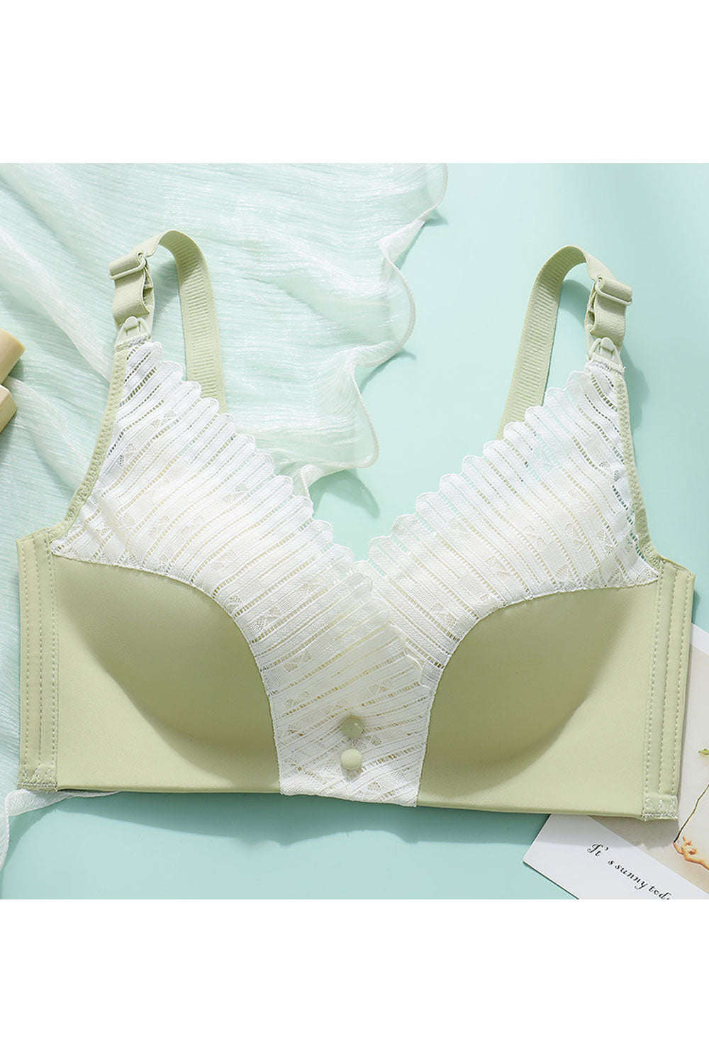 Women Plus Sleep Lace Unlined Minimizer Full Coverage Nursing Bra