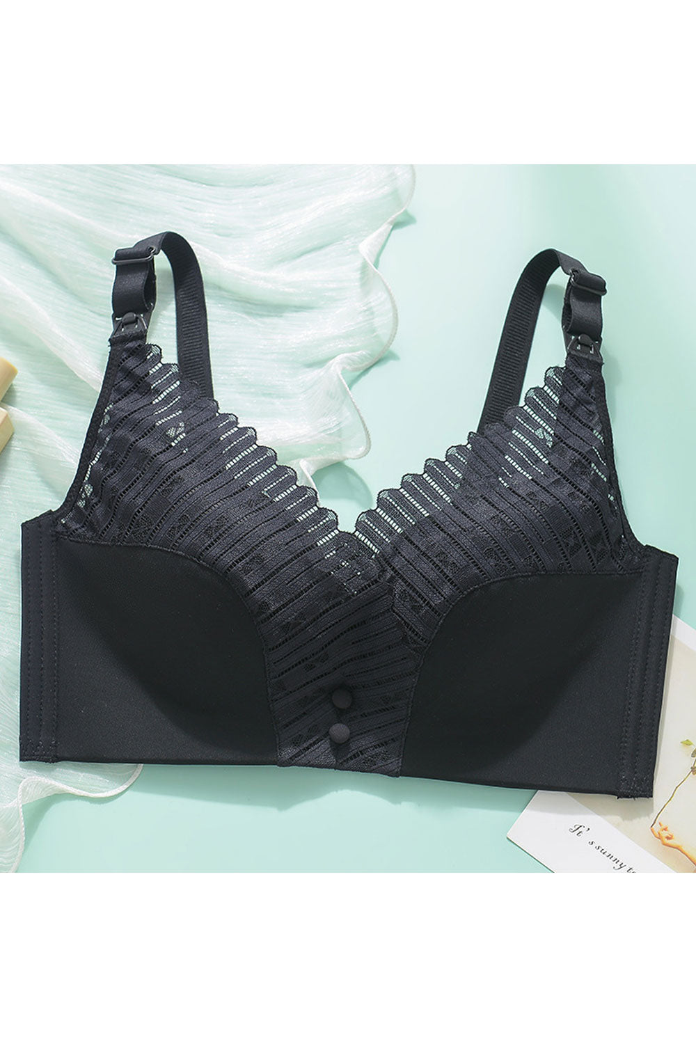 Women Plus Sleep Lace Unlined Minimizer Full Coverage Nursing Bra