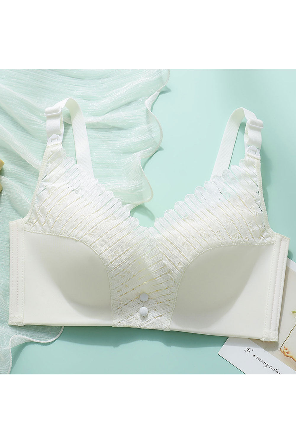 Women Plus Sleep Lace Unlined Minimizer Full Coverage Nursing Bra