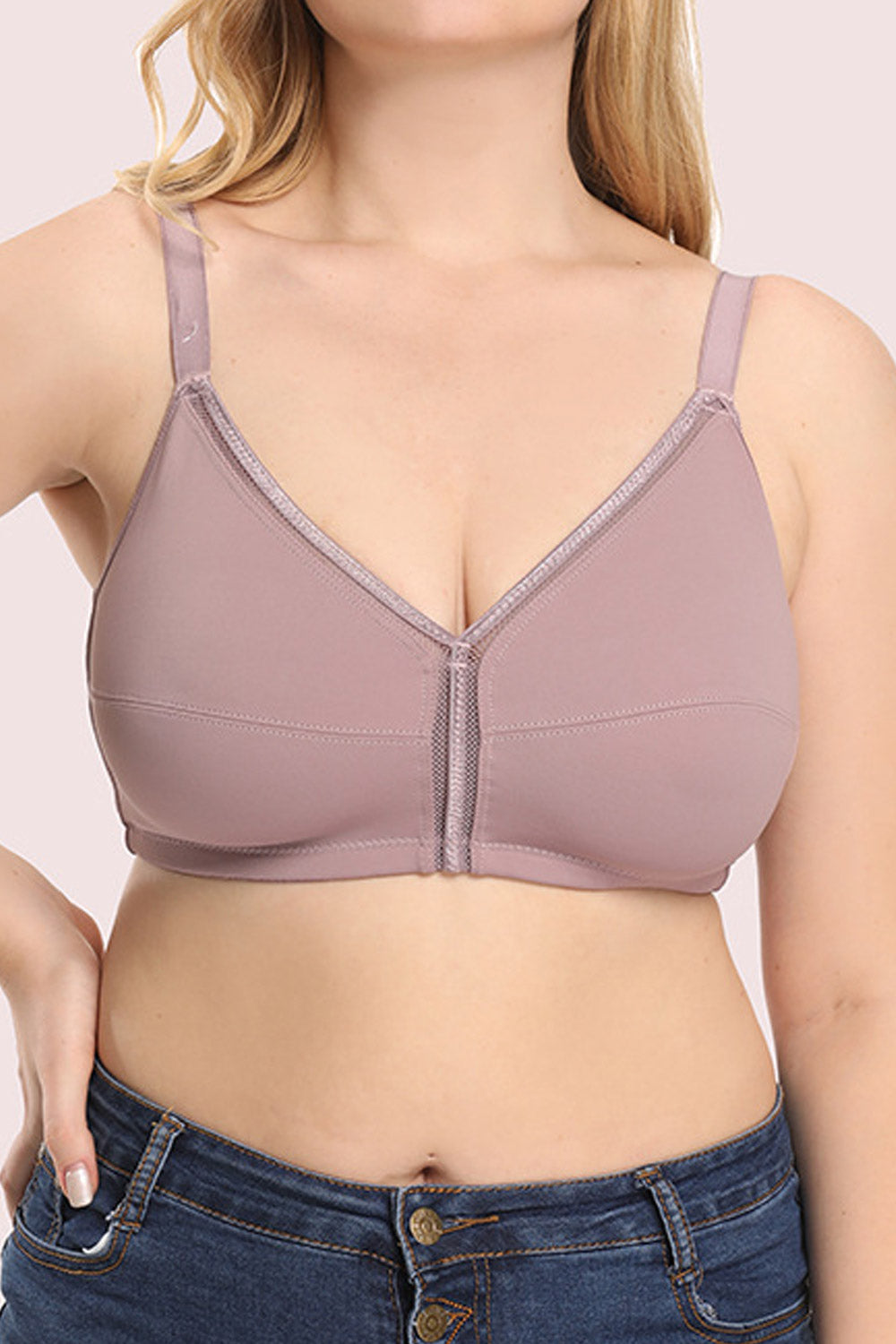 Women Plus Thin Cotton Cup Plump Big Top Bra