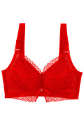 Women Plus Pattern Lace No Steel Ring Thin Bra