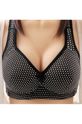 Women Plus Polka Dots Design Fashionable Comfortable Bra