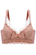 Women Plus Stylish Lace Seamless Lift Wireless Strappy Bralette Push Up Bra