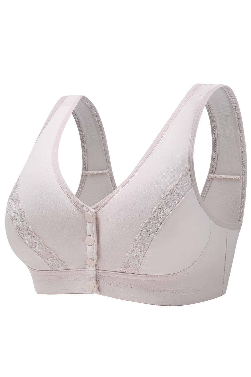 Women Plus Breathable Thin Front Buckle Push up Bra