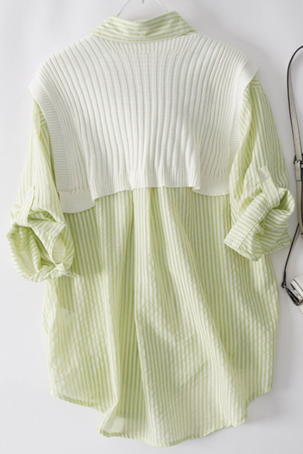 Women's Fashion Short Sleeve Loose Casual Knitted Shawl Two-Piece Set
