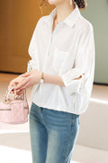 Women's Summer New Fashion Match Loose Casual Shirt Top
