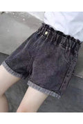 Kids girls New Single Button Thin Section Summer Shorts