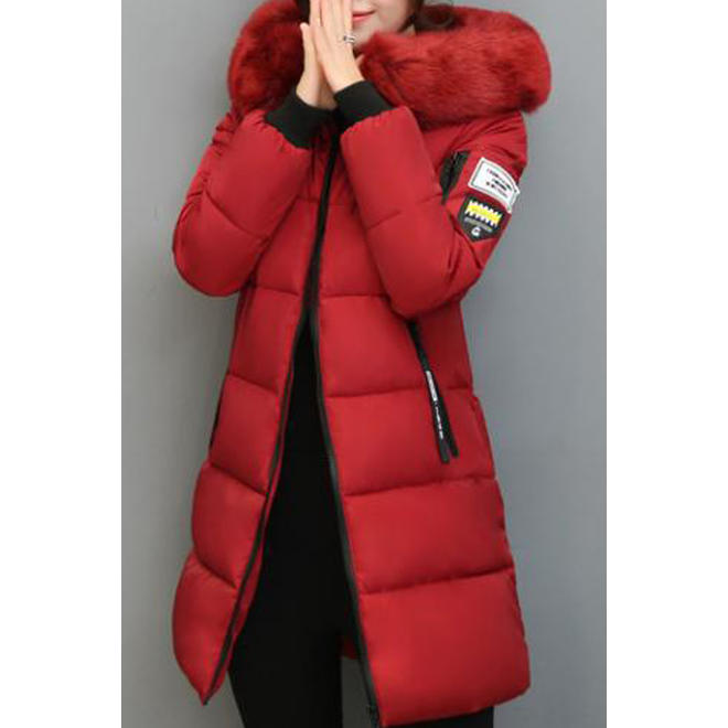 Women Winter Cotton Padded Zip Up Casual Jacket