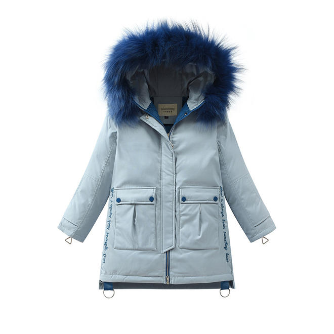 Kids Girls Soft & Warm Snap Pocket Graphic Jacket