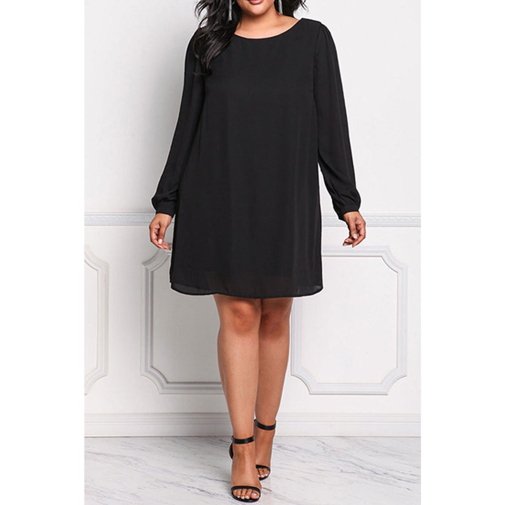 Women Casual Wear Solid Pattern Easily Wearable Qualited Fabric Crafted Loose Fit Dress