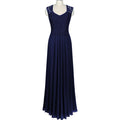 Women Sleeveless Solid Colored Long Length Lace Bust Trendy Lightweight Dress