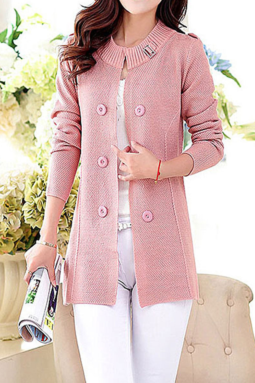 Women Dazzling Slim Long Sleeve Cardigan