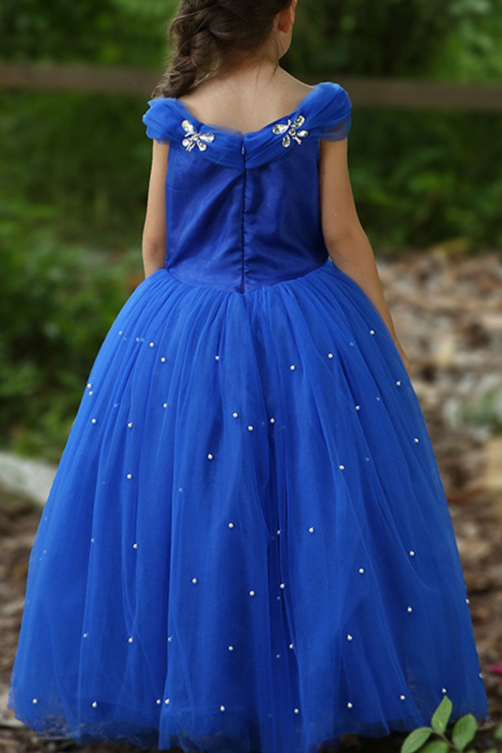 Kids Girls Sleeveless Ball Gown Cinderella Dress
