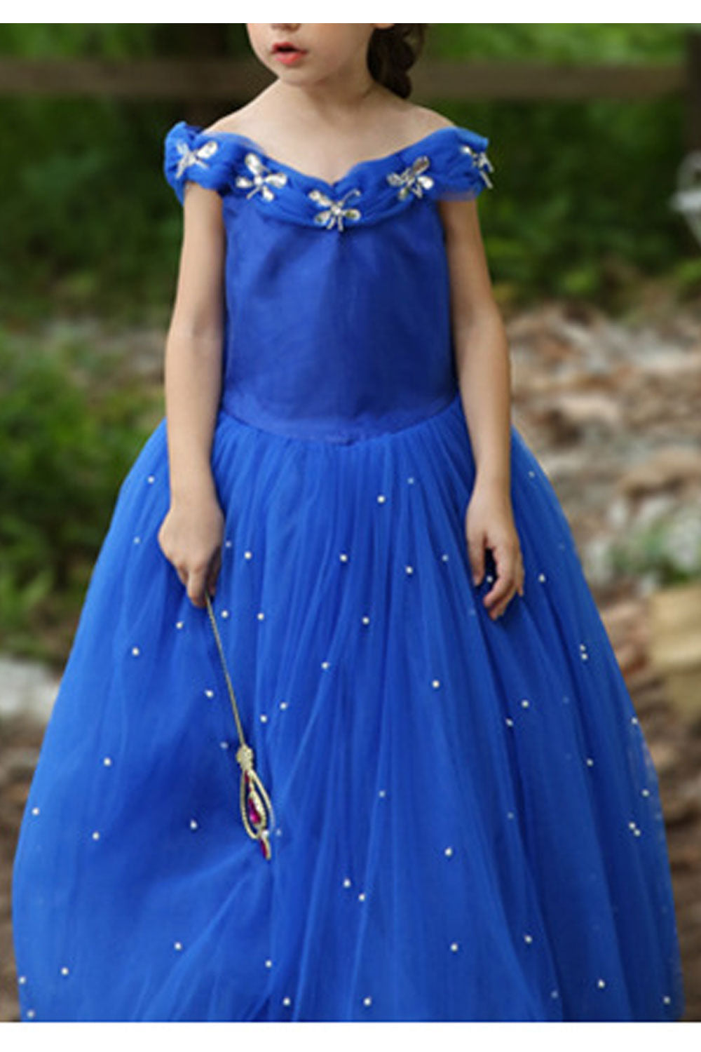 Kids Girls Sleeveless Ball Gown Cinderella Dress