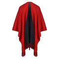 Women Solid Colored Thick Warm Shawl