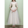 Women Small Sleeve Decorated Short Dress