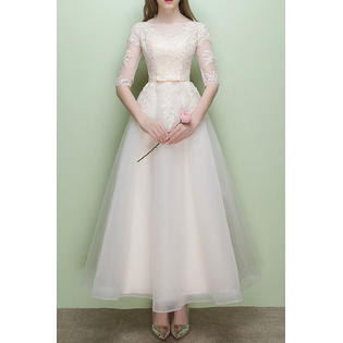 Women Small Sleeve Decorated Short Dress