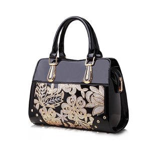 Women Soft Handle Sequin Decorated Handbag