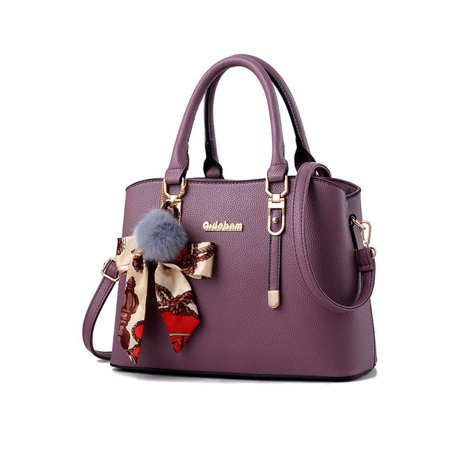 Women Shoulder Strap Hair Ball Handbag