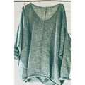 Women V-Neck Solid Color Long Sleeve Casual Top