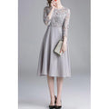 Women Crochet Lace Top A-line Fashion Dress