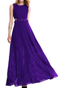 Women A-Line Long Maxi Evening Dress