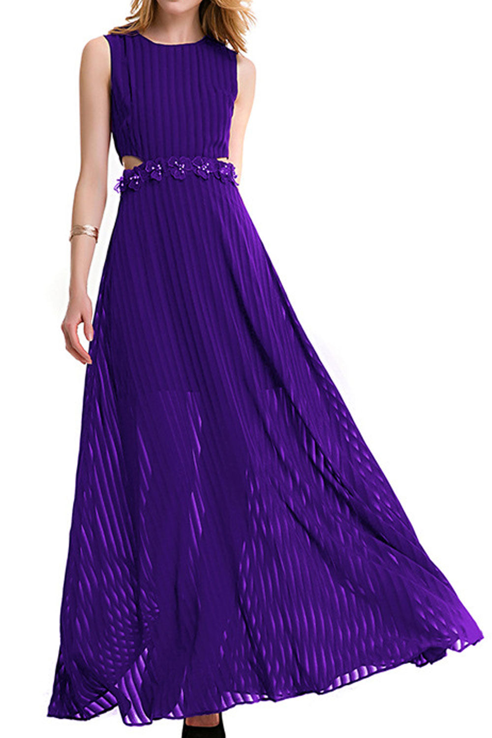 Women A-Line Long Maxi Evening Dress