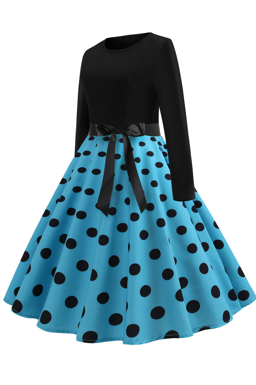 Women Beautiful Swing Skirt Waist Flower Belt Dress