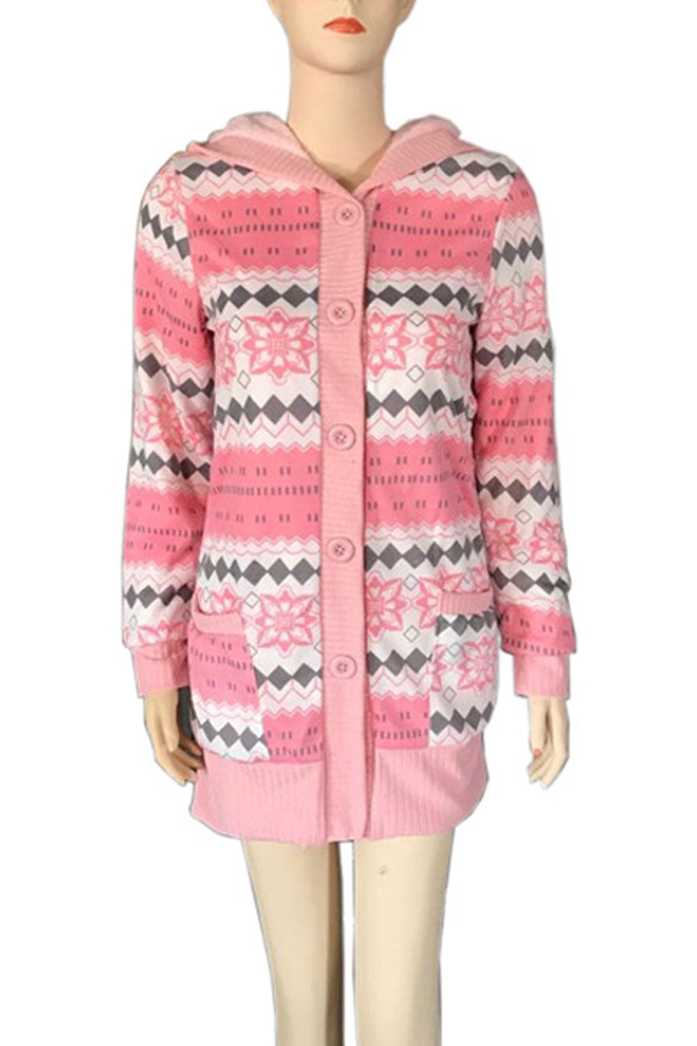 Women Multiple Prints Warm Feel High Quality Colourful Cardigan
