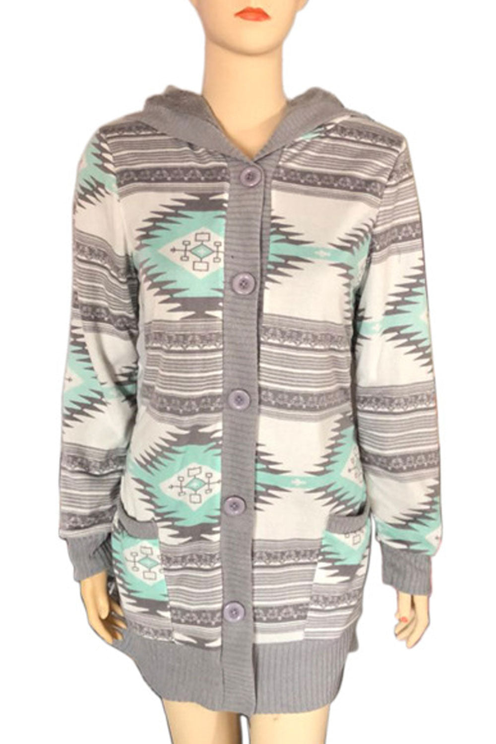 Women Multiple Prints Warm Feel High Quality Colourful Cardigan