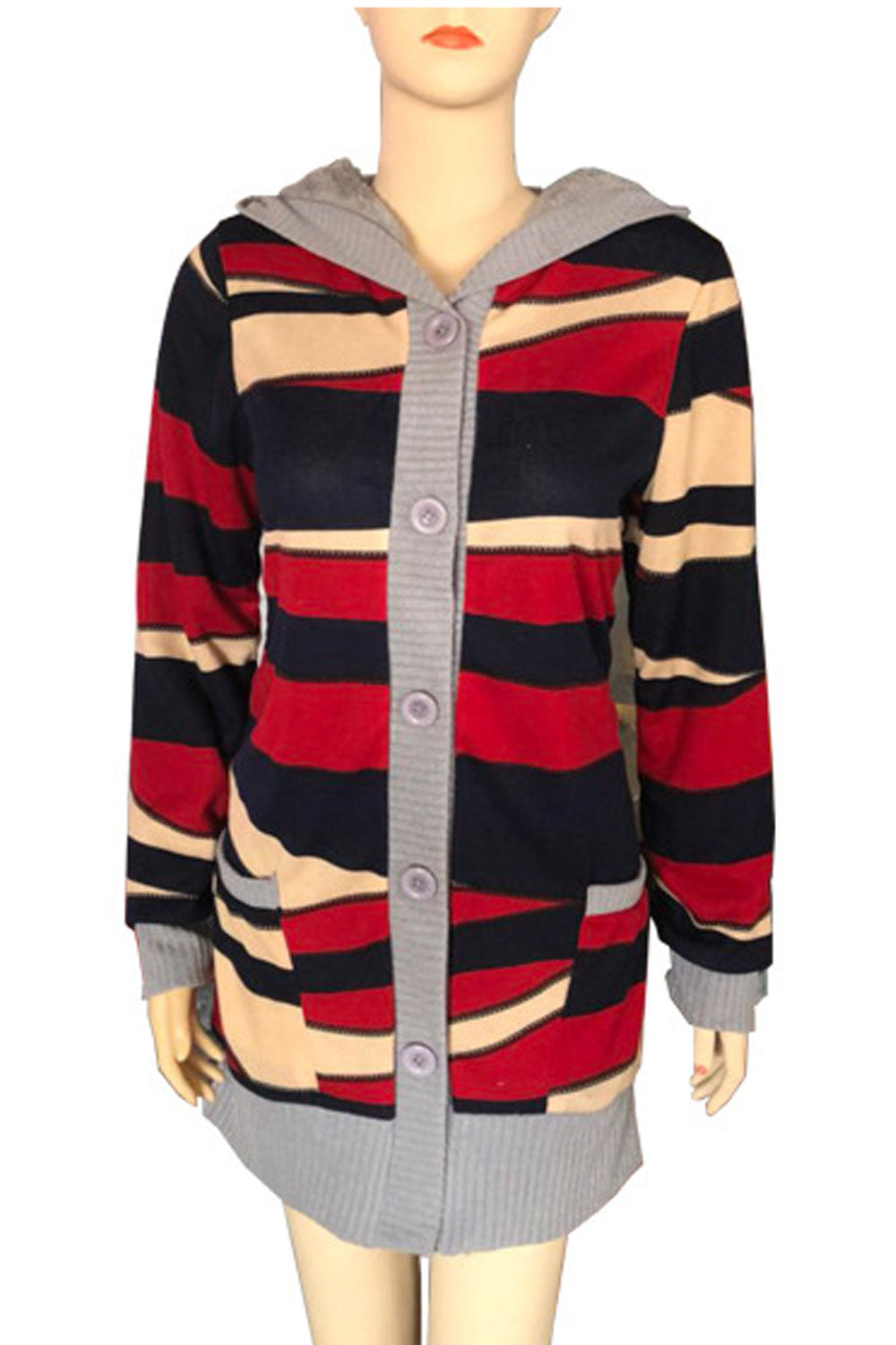 Women Multiple Prints Warm Feel High Quality Colourful Cardigan