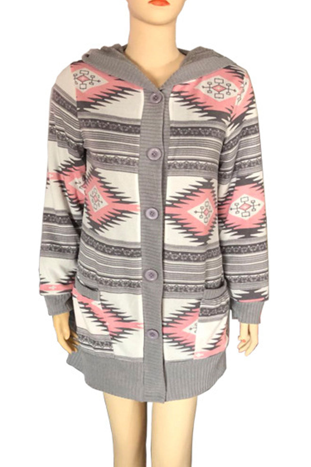 Women Multiple Prints Warm Feel High Quality Colourful Cardigan
