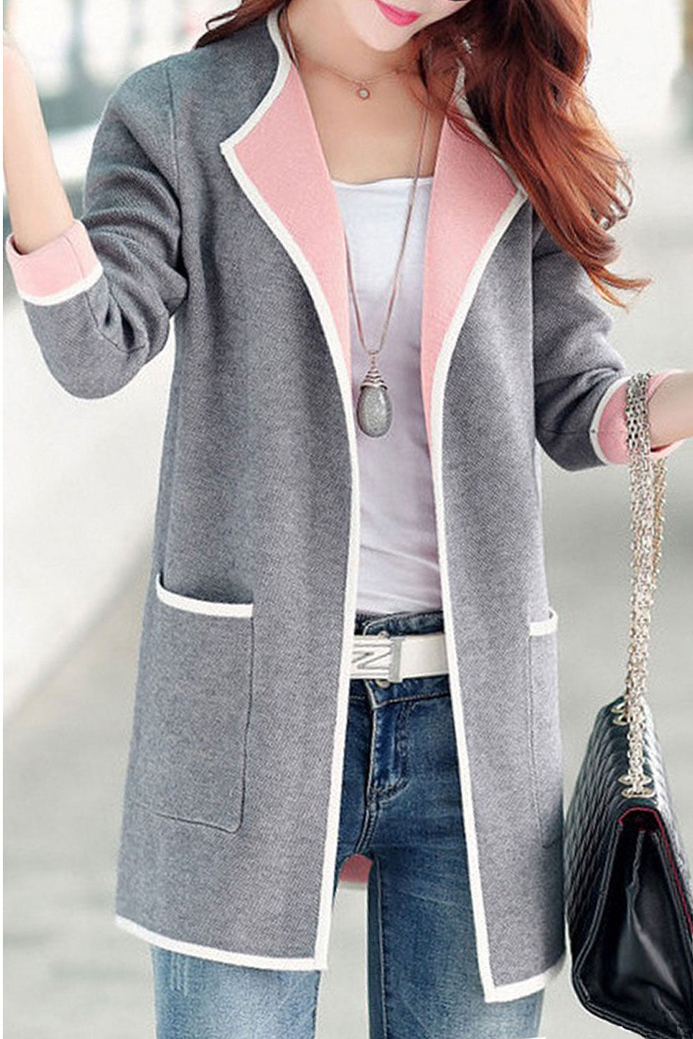 Women Warm Winter Long Sleeved Cardigan