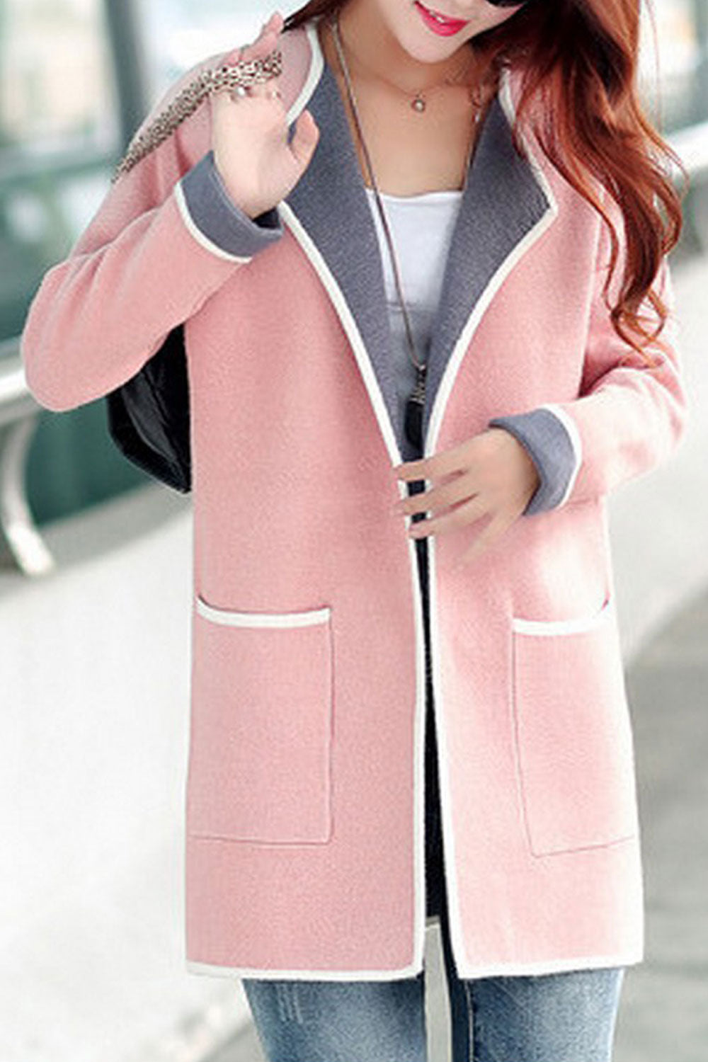 Women Warm Winter Long Sleeved Cardigan