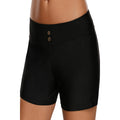 Women Comfortable Solid Pattern Swimming Shorts