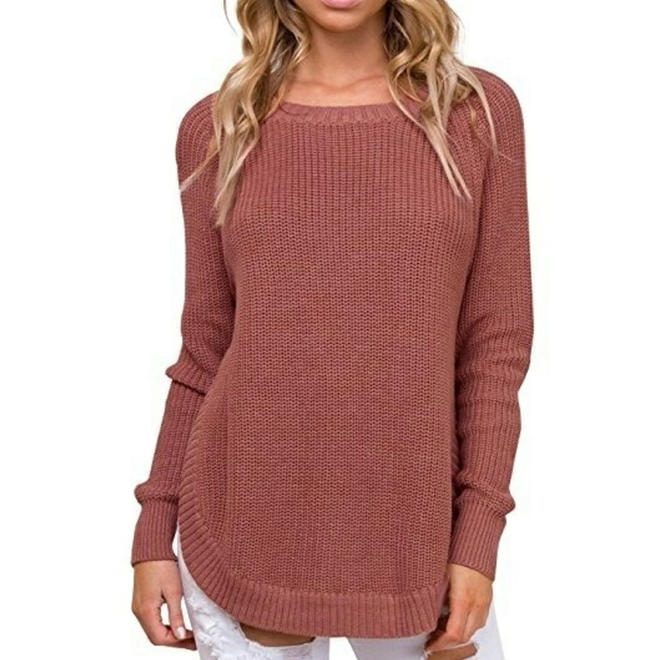 Women Warm Long Sleeve Thick Sweater
