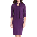 Women Two Piece Winter Warm Bodycon Dress With Jacket