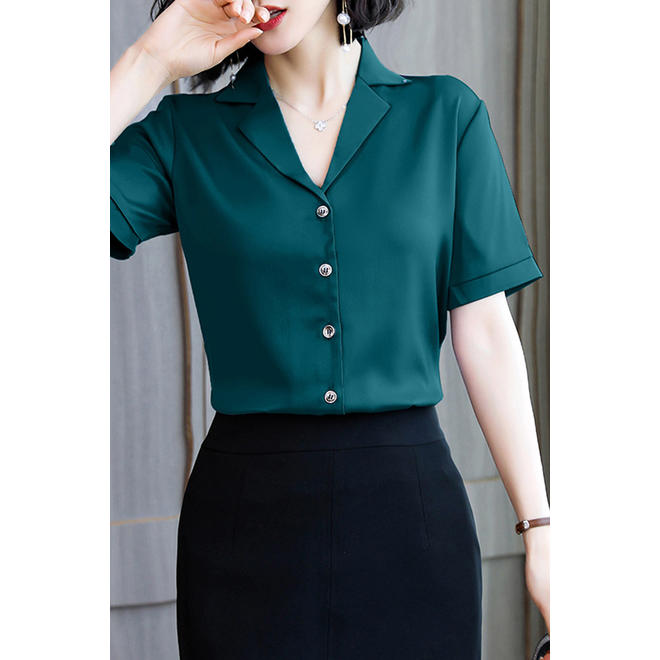 Women Magnificent Leopard Pattern Long Sleeve V-Neck Soft & Thin Casual Restful Blouse