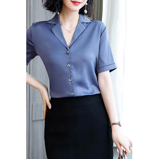 Women Magnificent Leopard Pattern Long Sleeve V-Neck Soft & Thin Casual Restful Blouse