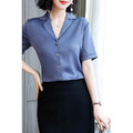 Women Magnificent Leopard Pattern Long Sleeve V-Neck Soft & Thin Casual Restful Blouse