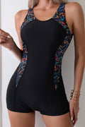 New swimsuits for women, one-piece spliced sports swimsuits