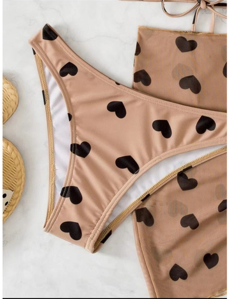 New sexy split swimsuit beach bikini women's swimwear bikini three-piece swimsuit