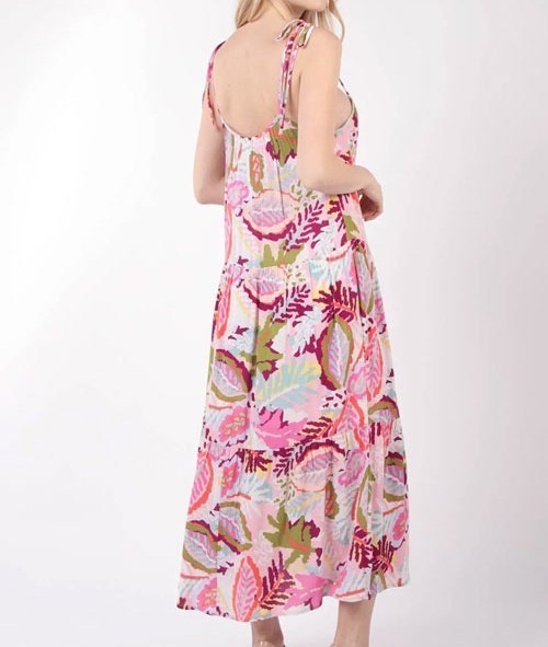 Women's VERY J Tropical Printed Cami Midi Dress