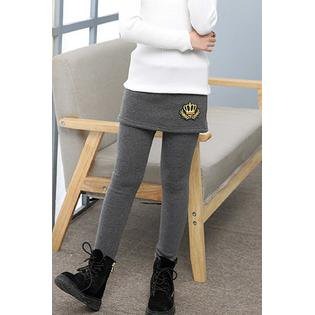 Kid Girl Charming Solid Color Body Fit Legging