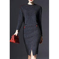 Women stylish dress to be worn for autumn and winter.