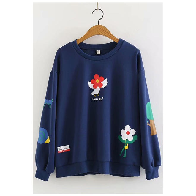 Women casual wardrobe pullover sweatshirt