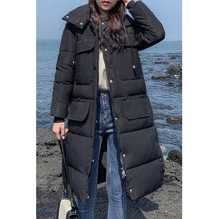 Women Thicken Cotton Padded Zip Up Winter Jacket